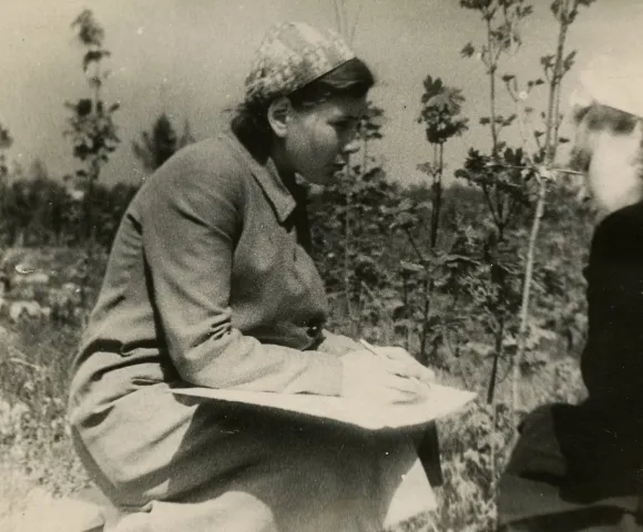 Майя Штернберг в Грузии. 1946 год. Предоставлено Н. Л. Косман